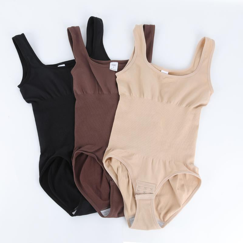 Ultimate Waist Trainer Bodysuit for Women - Tummy Control Seamless Shapewear, Butt Lifter Full Body Shaper in Black, White & Brown - High-Waist Girdle for All-Day Comfort