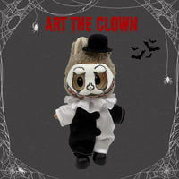 Spooky Season Art the Clown Terrifier Matching Costume for Labubu Doll - Perfect Halloween Custom Outfit!