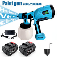 High-Pressure Cordless Paint Sprayer with 2 Batteries