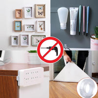 3 Rolls of Heavy Duty Double Sided Nano Adhesive Tape - 9.85FT See-Through Mounting Strips for Easy Home Decor & Gym Tasks