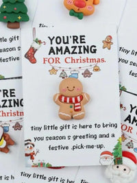 10Pcs Xmas Pocket Hugs - Unique Resin Gadgets & Encouragement Cards for Friends & Family - Perfect Holiday & Valentine’s Day Gift!