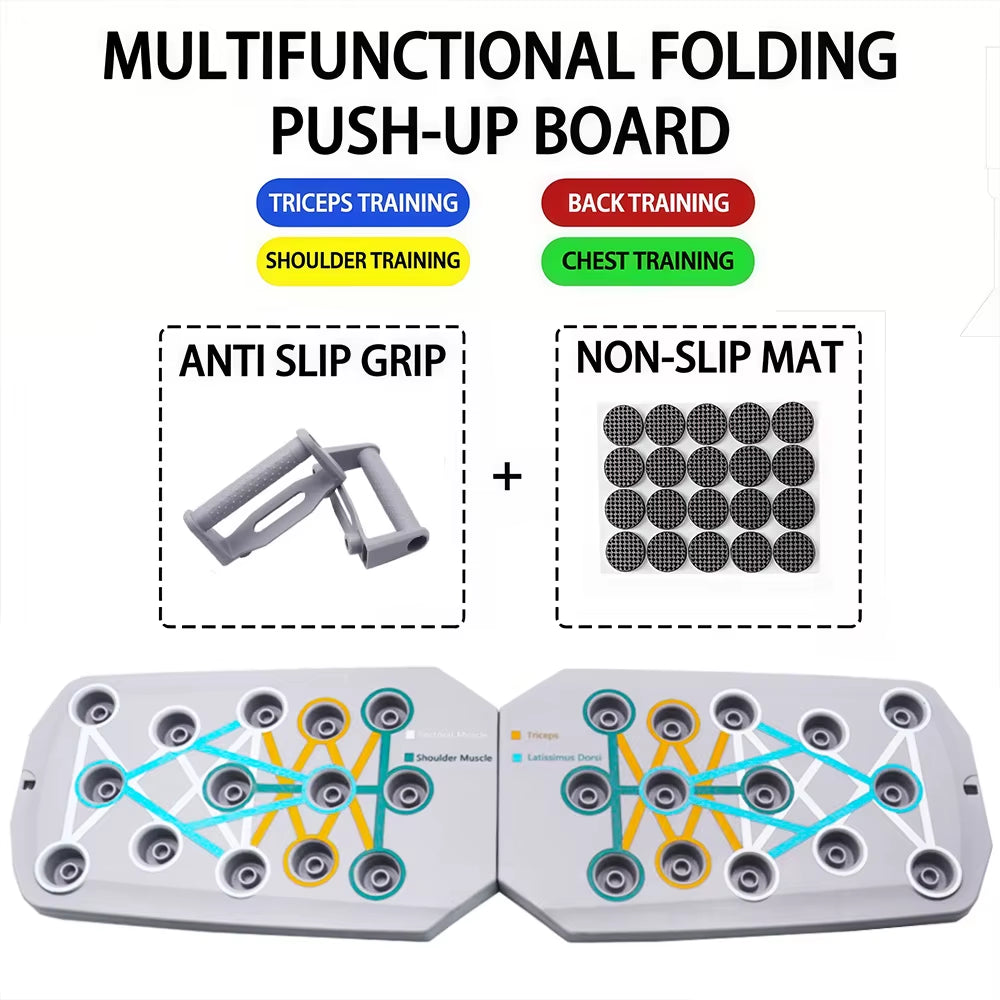 Ultimate Portable Push-Up Board Set - Multifunctional Fitness Equipment for Targeting Chest, Abs, Arms & Back