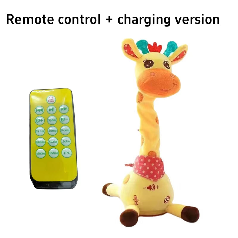 2025 Upgraded Singing & Dancing Giraffe Ornament with LED Lights - Perfect Kid's Gift for Any Occasion