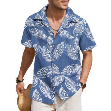 Men’s Summer Printed Short-Sleeved Shirt – Lightweight, Stylish & Breathable Casual Wear