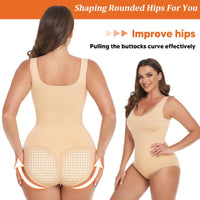 Ultimate Waist Trainer Bodysuit for Women - Tummy Control Seamless Shapewear, Butt Lifter Full Body Shaper in Black, White & Brown - High-Waist Girdle for All-Day Comfort