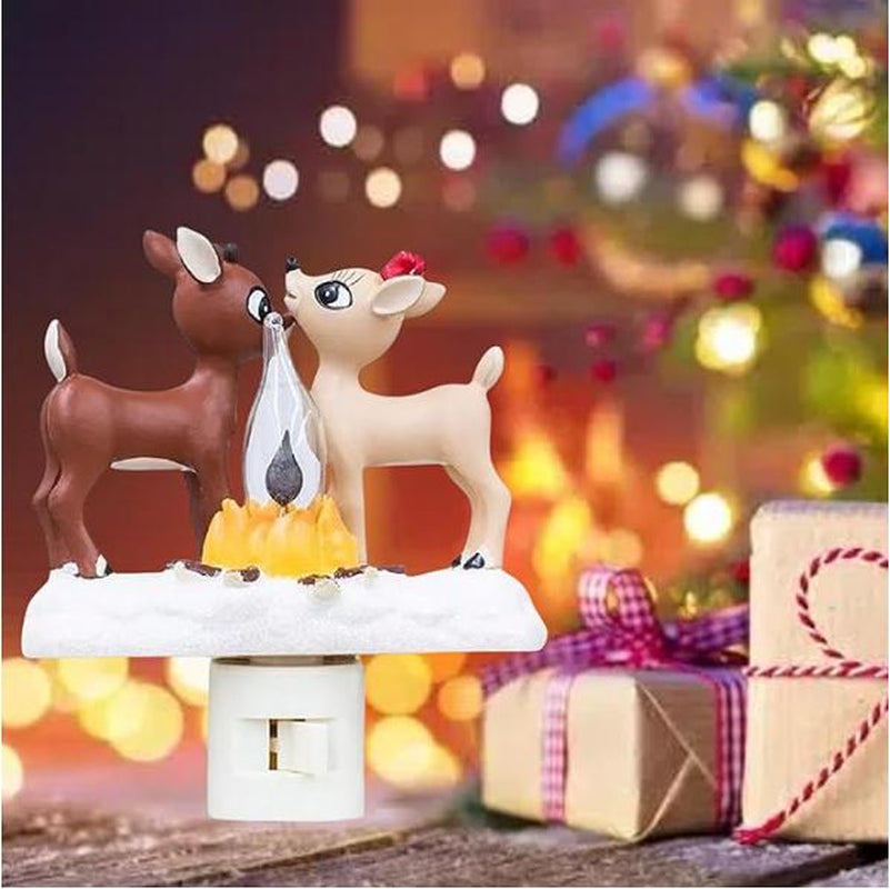 2025 Reindeer Nightlight - Adorable LED Holiday Lamp for Kids' Rooms & Festive Decorations