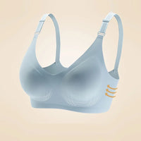 Seamless Wireless Bra for Women - Comfortable Jelly Color Breastfeeding Lingerie with Deep V Gather