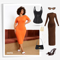 Elevate Your Silhouette with Nebility Women's Highwaist Corset Vest - Tummy Tuck Shapewear for Sport & Daily Wear, Classic Black