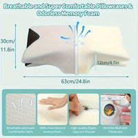 Ultimate Comfort Ergonomic Cotton Snack Pillow – Ideal for Side, Back, and Abdominal Sleepers!