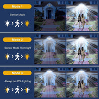 Illuminate Your Outdoors: 4-Head Solar LED Motion Sensor Light with Remote Control - Waterproof Security Solution for Front Door, Yard, and Garage!