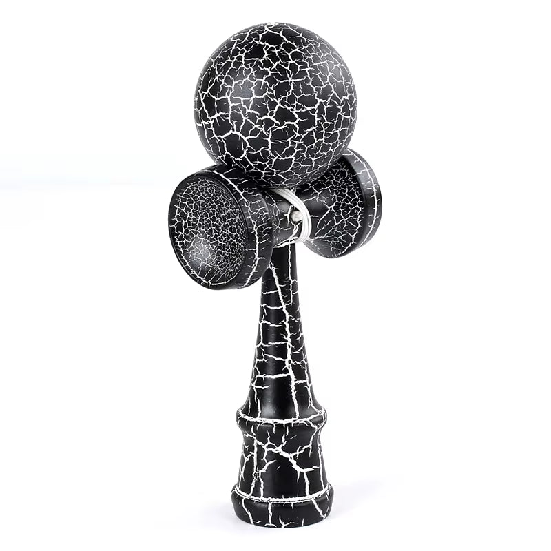 Painted Wood Kendama Toy - Enhance Eye-Hand Coordination with Fun Outdoor Juggling Game for All Ages