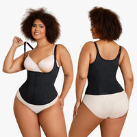Elevate Your Silhouette with Nebility Women's Highwaist Corset Vest - Tummy Tuck Shapewear for Sport & Daily Wear, Classic Black