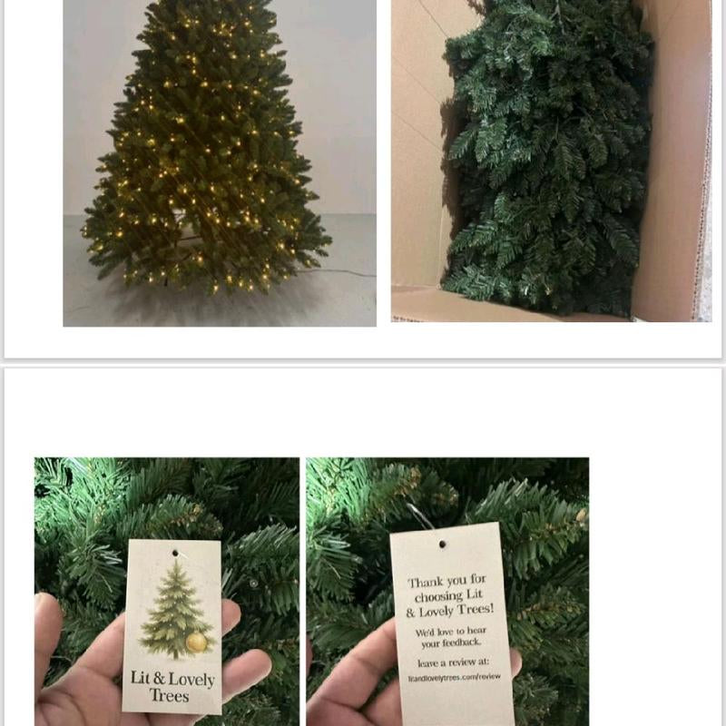 Stunning 7.5 Ft Pre-Lit Northern Spruce Artificial Christmas Tree with Dual Color LED Lights & Music Match Feature by National Tree Company