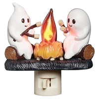 Flickering Flame 3D Ghost Nightlight - Spooky Candle Atmosphere Decor & Perfect Halloween Gift for Kids