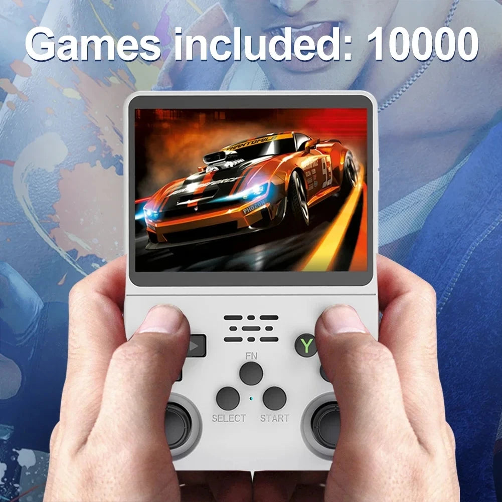 R36S Retro Handheld Game Console - 64GB, 3.5-Inch IPS Screen, Open-Source Linux - Perfect Gift for Gaming Enthusiasts!