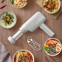 Portable Wireless Pasta Maker with 6 Molds – USB Rechargeable, 1800mAh Battery, Perfect Kitchen Gadget for Fresh Noodles!
