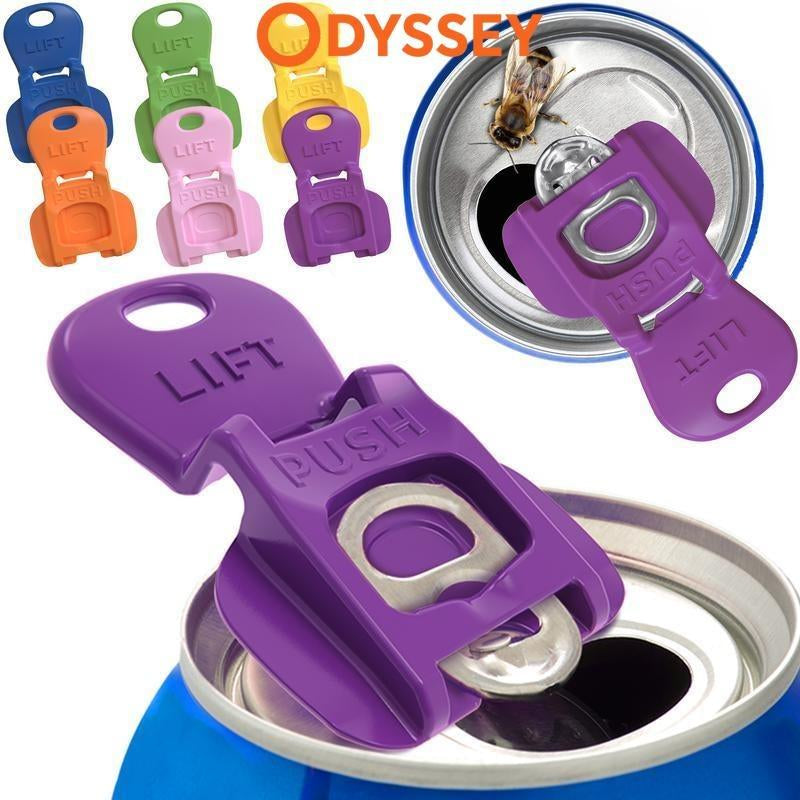Beverage Barricade - Vibrant 12-Pack Tab Openers & Drink Protectors, Keep Your Soda & Beer Bug-Free for Parties, BBQs & Beach Fun!