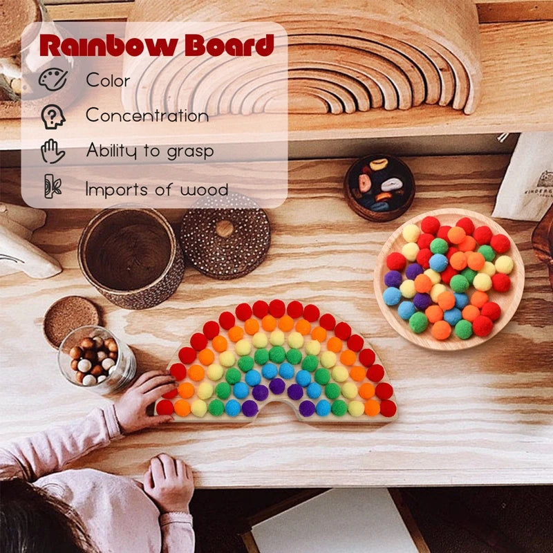 Montessori Rainbow Grab & Play – Color & Coordination Fun!