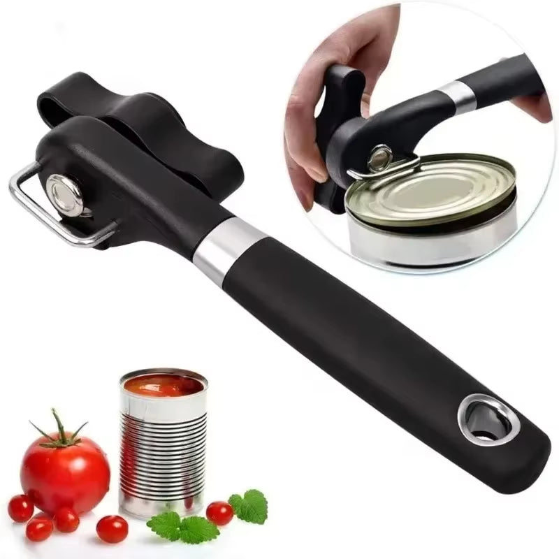 Electric & Manual Can Opener - Safe, High-Power Kitchen Gadget with No Sharp Edges
