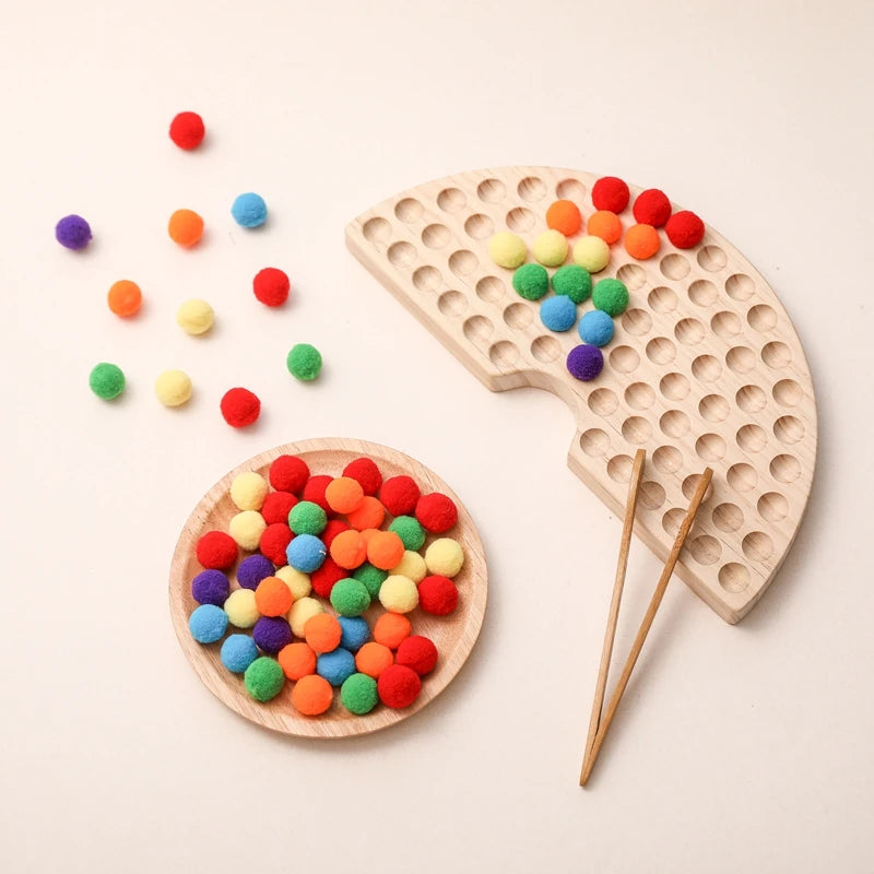 Montessori Rainbow Grab & Play – Color & Coordination Fun!