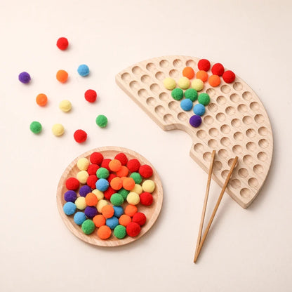 Montessori Rainbow Grab & Play – Color & Coordination Fun!