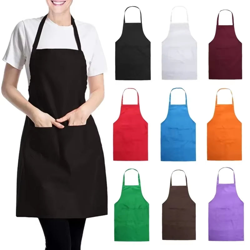 Versatile Adjustable Unisex Cooking Apron with Pockets - Ideal for Chefs, Waiters, Barbecue Lovers, and Hairdressers