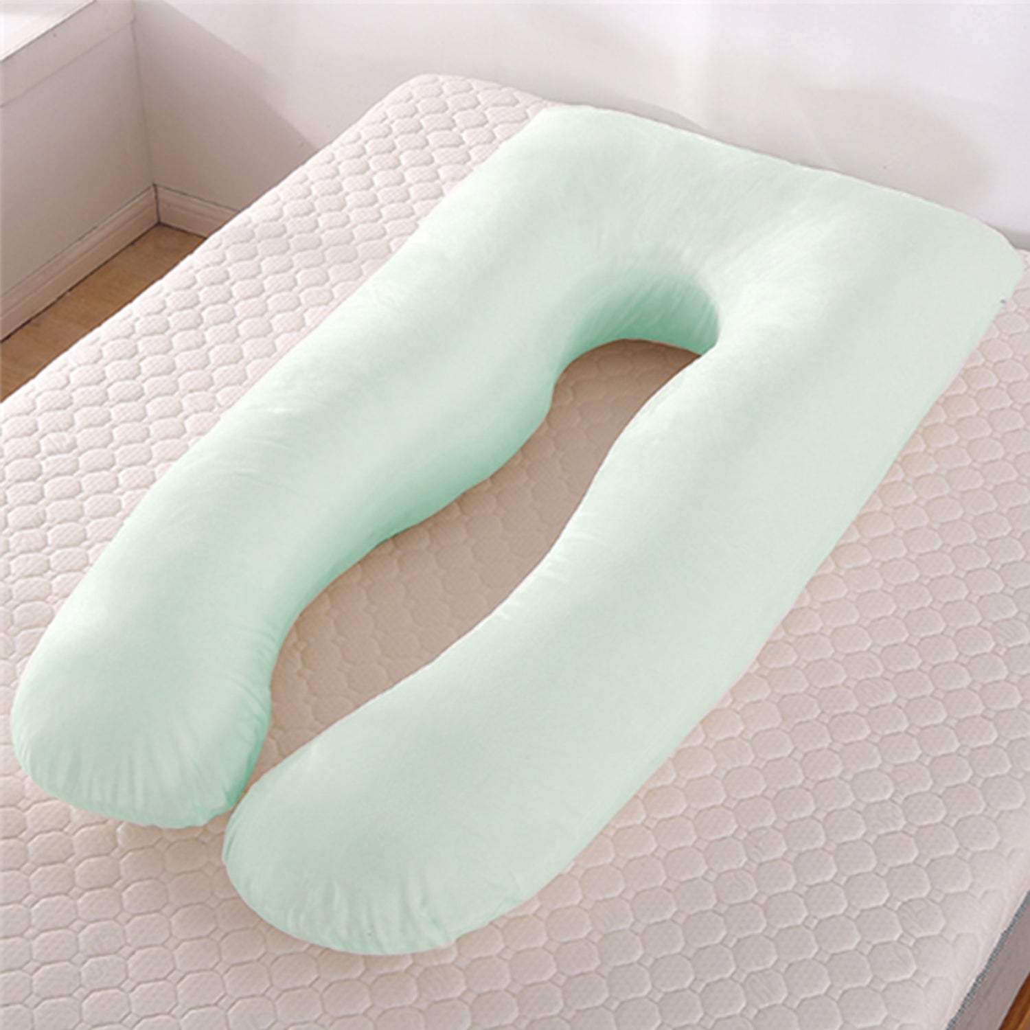 Ultimate U-Shape Maternity Pillow for Pregnant Women - Summer Sleeping Support with Cooling Ice Silk