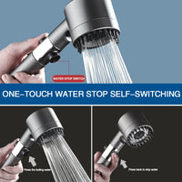Revitalize Your Shower Experience: 3-Mode High-Pressure Rain Shower Head with Massage Brush Filter