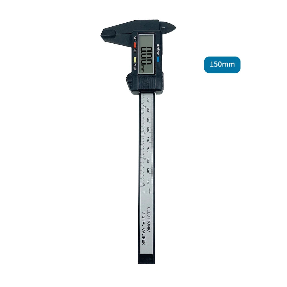 Precision Carbon Fiber Digital Caliper - 150mm/100mm Micrometer Measuring Tool