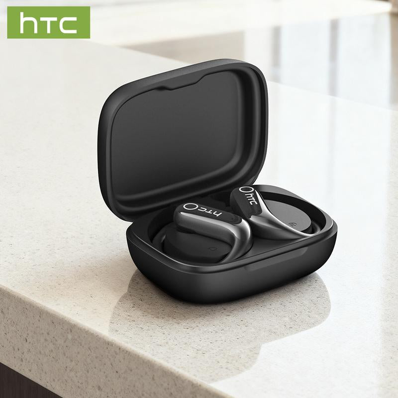 HTC NE61 Wireless Bluetooth Earbuds - Real-Time 134 Language Translation, Heart Rate Monitor, IPX5 Waterproof, 45H Battery Life, Noise Cancelling, Full Color Touch Screen, Compatible with iOS & Android