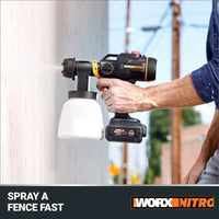 WORX NITRO 20V Cordless Paint Sprayer – Powerful, Portable, Brushless