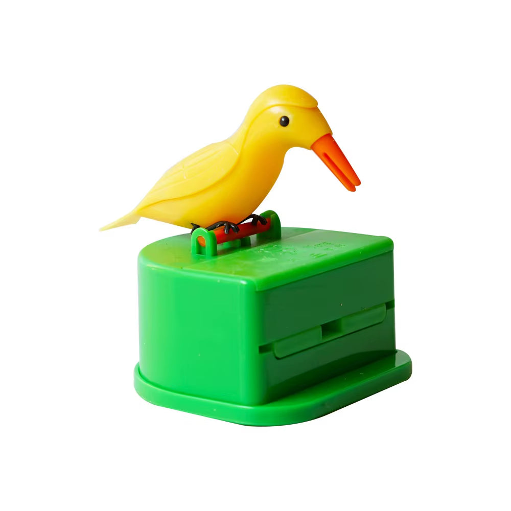 Automatic Toothpick Dispenser - Stylish Small Bird Toothpick Container for Home & Kitchen Decor