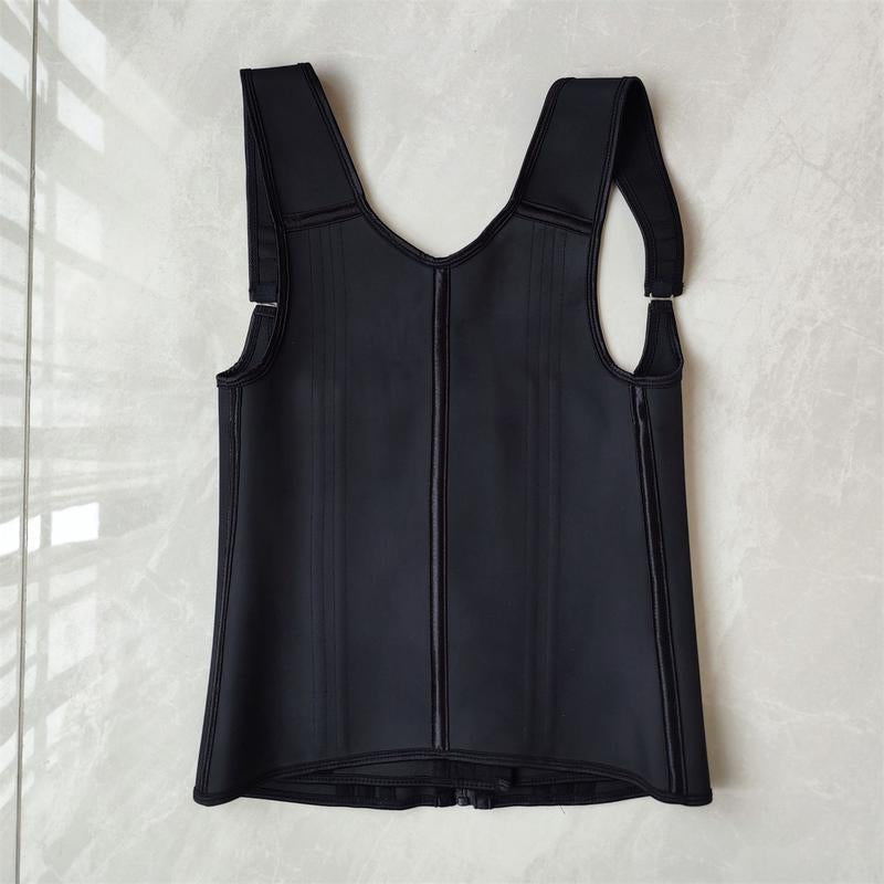 Elevate Your Curves: High-Waisted Sauna Bodysuit & Tank Top Set for Ultimate Abdominal Control & Slimming Style