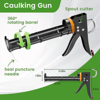Ultimate 5-in-1 Professional Caulk Gun Kit – Includes Caulk Remover, Putty Knife, and Essential Tools for Perfect Caulking in Bathrooms and Showers