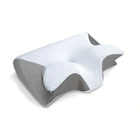Ergonomic 2-in-1 Memory Foam Contour Pillow for Neck Pain Relief - Orthopedic Support Pillow