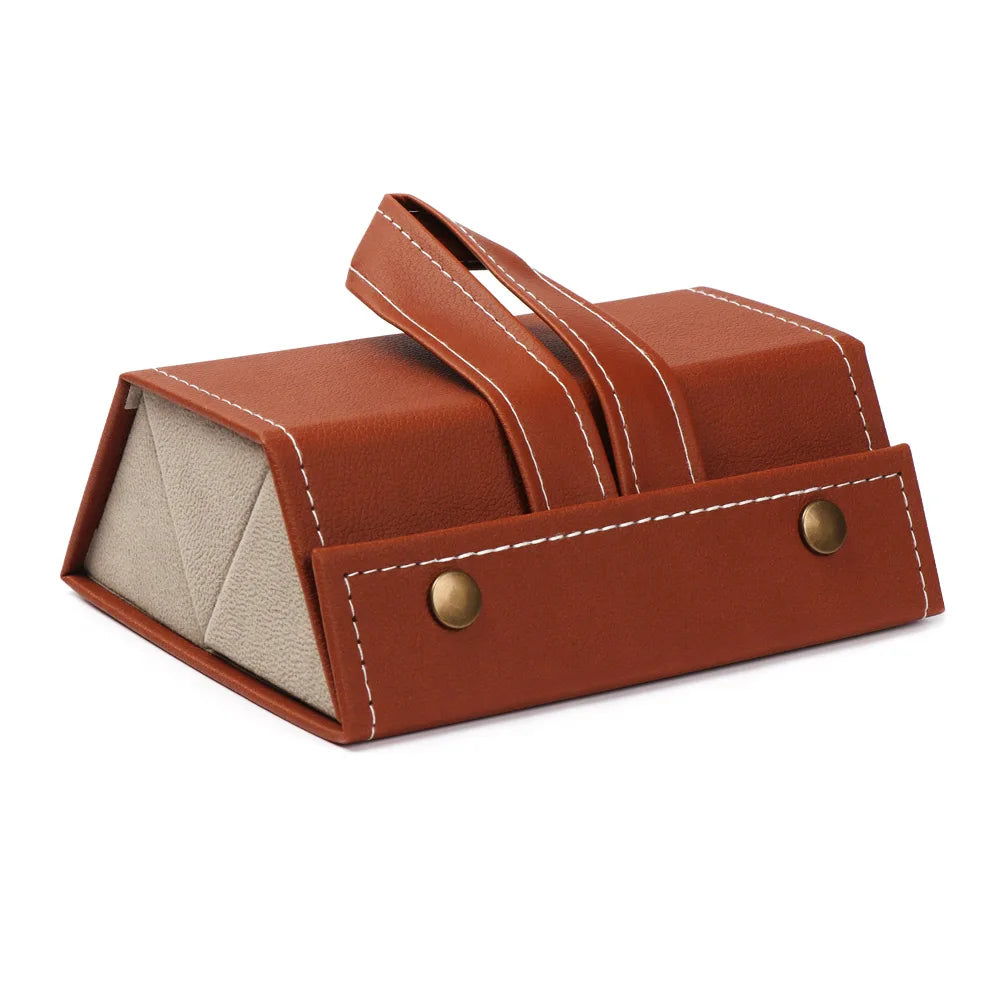 Versatile Multi-Slot Eyeglasses Organizer - Travel-Friendly PU Case for Sunglasses and Glasses Storage