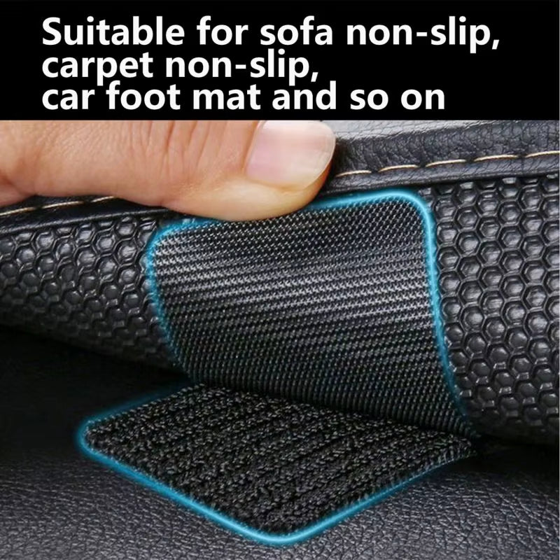 Premium Extra Strong Double-Sided Adhesive Tape for Car Floor Mats - Self-Adhesive Hook-and-Loop Fasteners for DIY Carpet Solutions