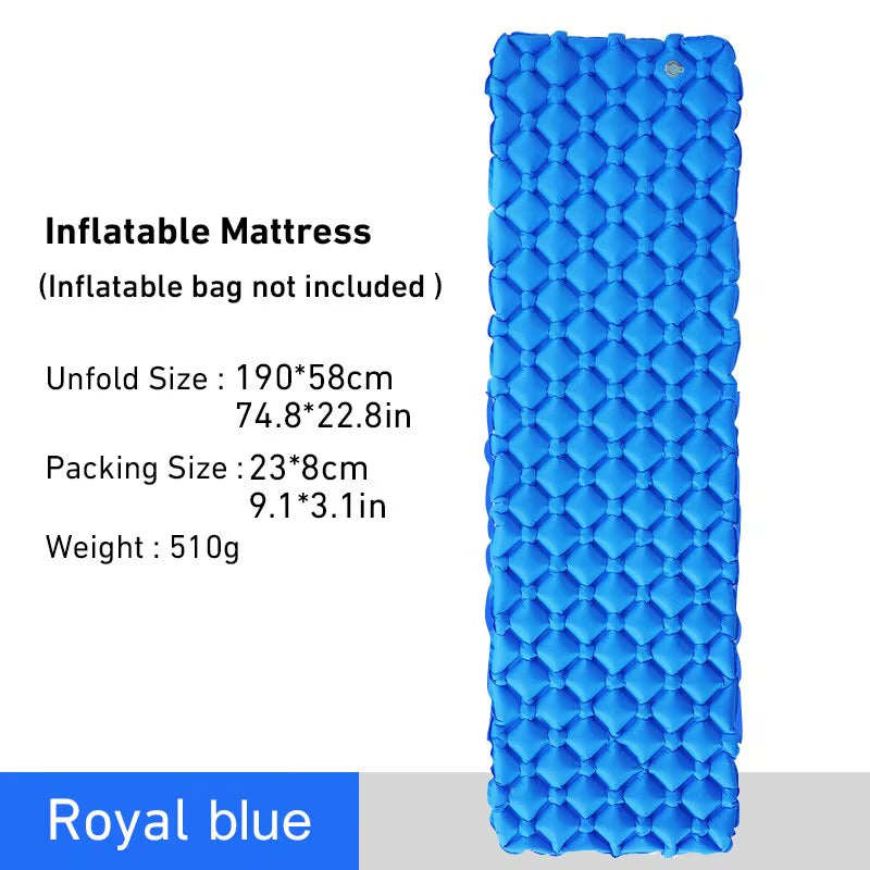 Ultralight Portable Camping Sleeping Pad - Inflatable Air Mattress for Outdoor Travel and Hiking