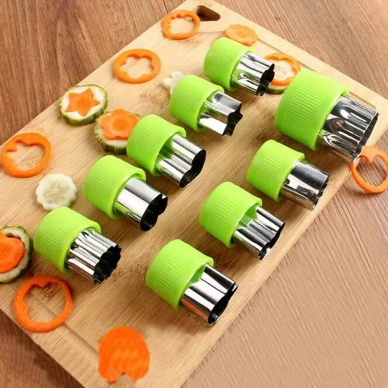 Stainless Steel Vegetable Cutter & DIY Fruit Cookie Stamps – Durable Kitchen Tool for Creative Food Designs