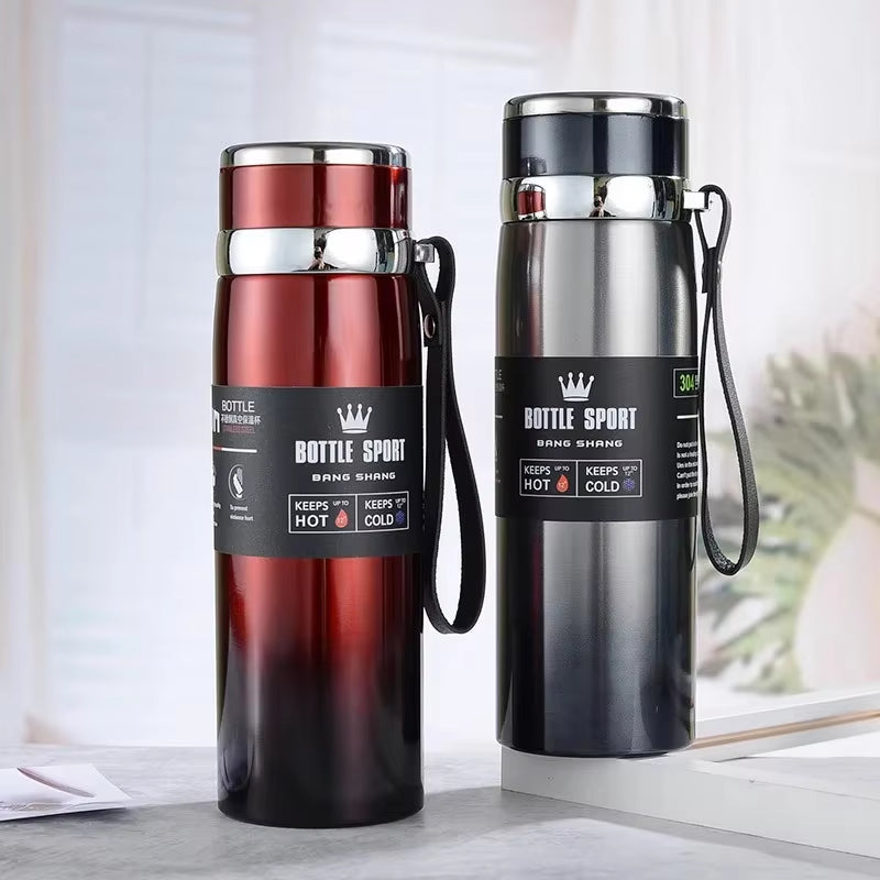 Premium Stainless Steel Thermal Water Bottle - Keeps Drinks Hot or Cold Perfect for Coffee & Tea - Ideal Gift Vacuum Flask