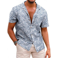 Men’s Summer Printed Short-Sleeved Shirt – Lightweight, Stylish & Breathable Casual Wear