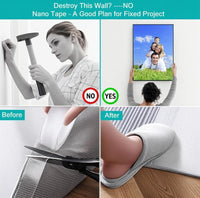 3 Rolls of Heavy Duty Double Sided Nano Adhesive Tape - 9.85FT See-Through Mounting Strips for Easy Home Decor & Gym Tasks