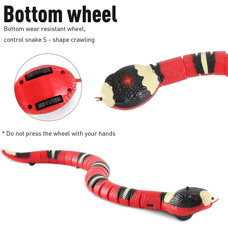 Interactive Smart Sensing Cat Snake Toy - USB Charging Automatic Play for Engaging Pet Fun