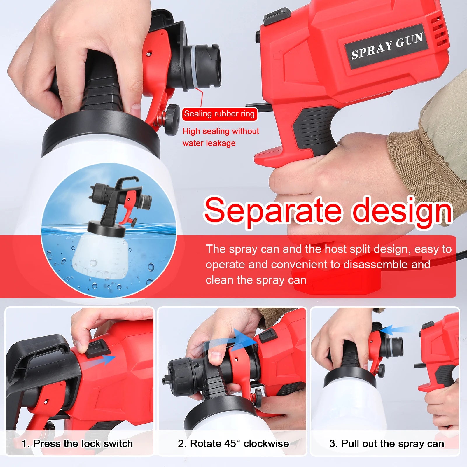 Electric Paint Sprayer – 800ml, High Pressure, Easy-Clean & Multi-Use