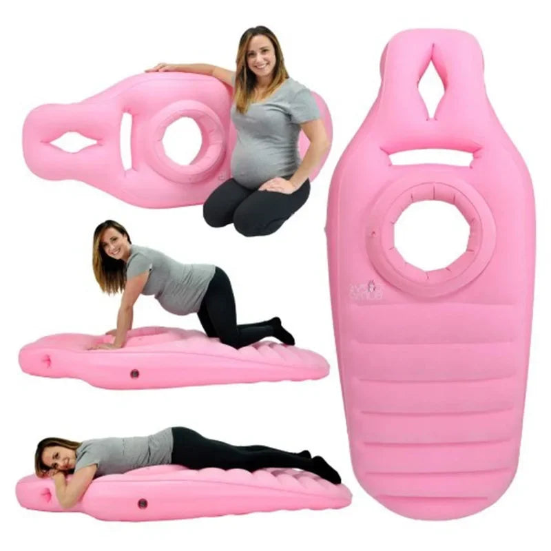 Ultimate Inflatable Pregnancy Pillow & Yoga Mat - Comfortable Sleeping Solution for Moms-to-Be!