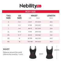 Elevate Your Silhouette with Nebility Women's Highwaist Corset Vest - Tummy Tuck Shapewear for Sport & Daily Wear, Classic Black