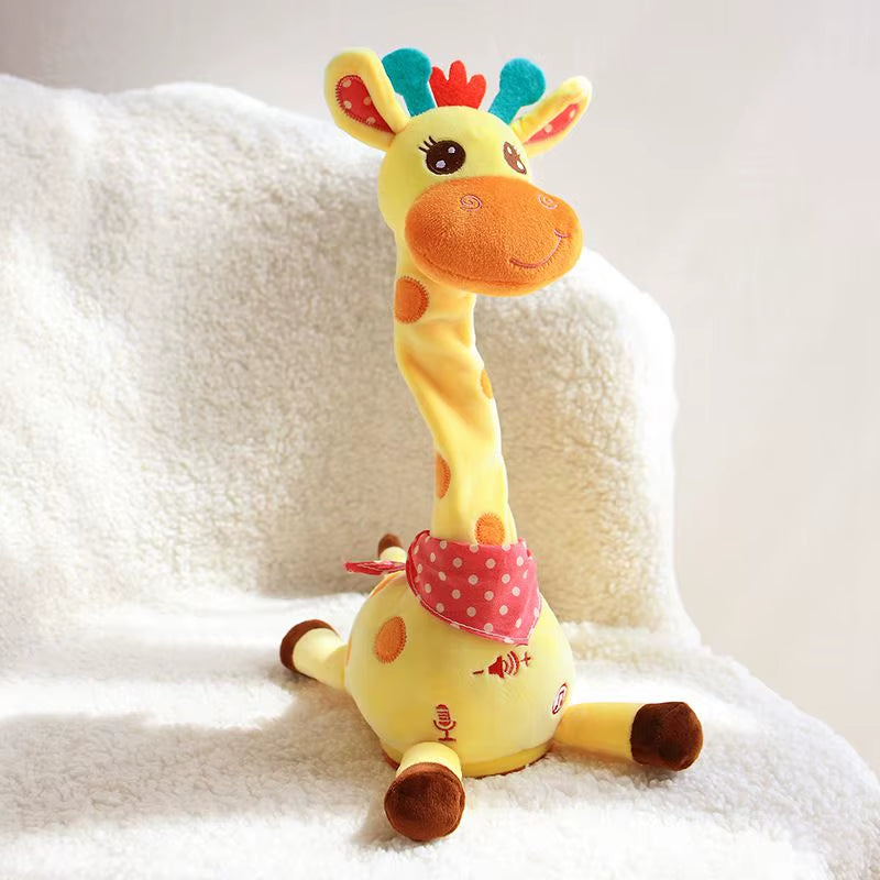 2025 Upgraded Singing & Dancing Giraffe Ornament with LED Lights - Perfect Kid's Gift for Any Occasion