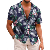 Men’s Summer Printed Short-Sleeved Shirt – Lightweight, Stylish & Breathable Casual Wear
