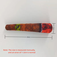 Indestructible Squeaky Cigar Toy for Small Dogs – Interactive Plush Chewing & Biting Fun!