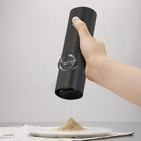 Rechargeable Electric Gravity Salt and Pepper Grinder Set - Adjustable Spice Mill for Effortless Seasoning